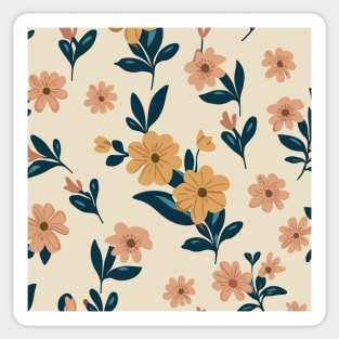 Aesthetic flower pattern Sticker